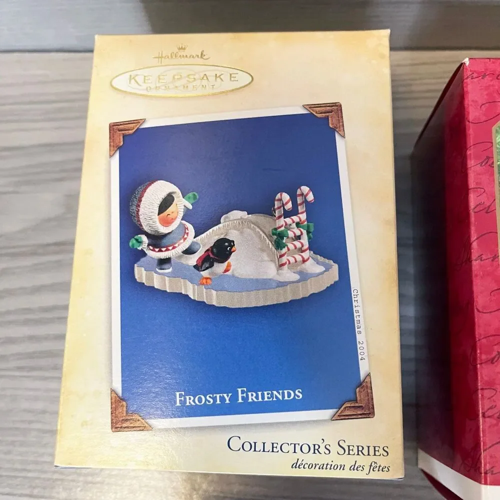 Hallmark Keepsake Frosty Friends Ornament Lot of 7 1992-2008 Collector Series